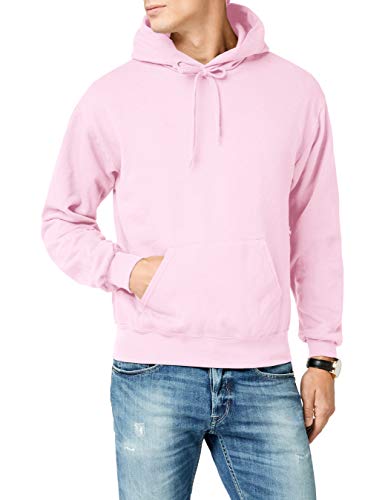 Fruit of the Loom Classic Sudadera, Rosa, XL para Hombre