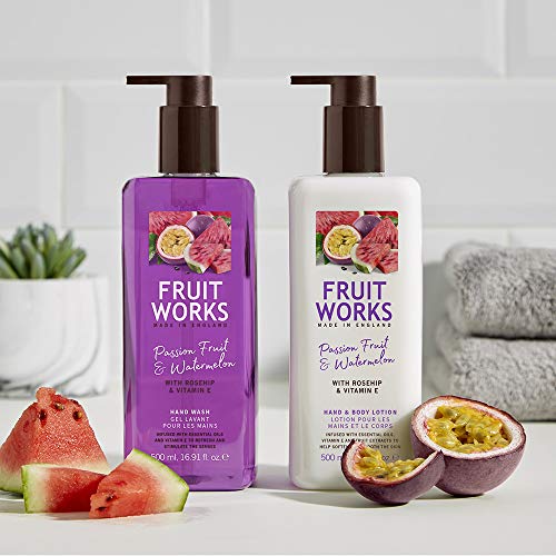 Fruit Works Passionfruit & Watermelon Cruelty Free & Vegan Body Mist With Natural Extracts 1x 250ml