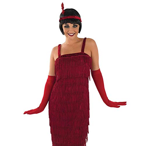 Fun Shack Disfraz Años 20 Mujer Charleston Rojo, Disfraz Mujer Carnaval Disponible en Talla M