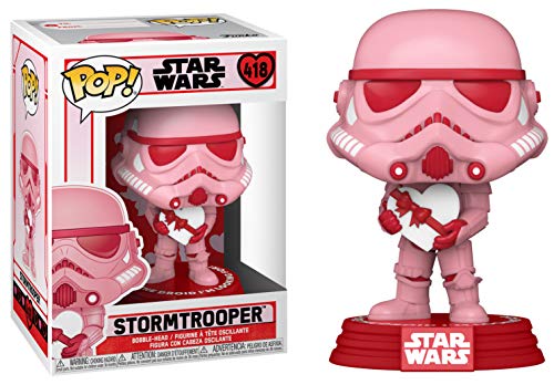 Funko- Pop Star Wars Valentines Stormtrooper con Heart Juguete coleccionable, Multicolor (52873)