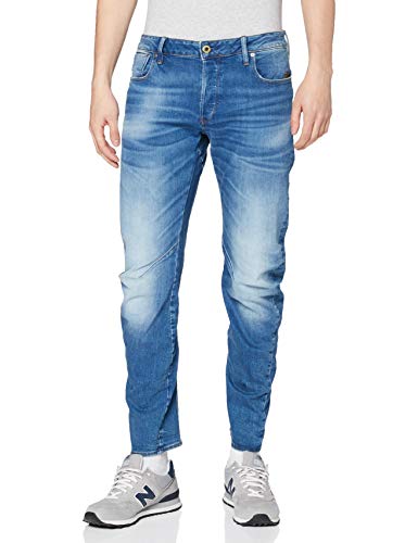 G-STAR RAW ARC 3D Slim Jeans Vaqueros, Azul (Authentic Faded Blue), 29W / 30L para Hombre