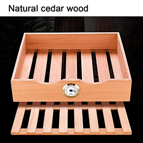 Gabinete de cigarros Inteligente Temperatura Constante Madera de Cedro hidratante Levantamiento Desnudo Caja de cigarros hogar pequeño gabinete de Vino Caja de cigarros alcohólicos (B 42 * 48 * 29CM