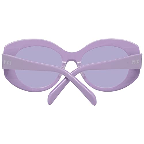 Gafas de sol Emilio Pucci EP 0136 80S Shiny Lilac W,burle Print Front & White Deta