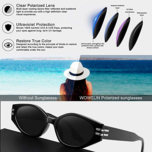 Gafas de sol polarizadas rectangulares para mujeres pequeñas de los años 90 Vintage moda moda gafas de sol protección UV