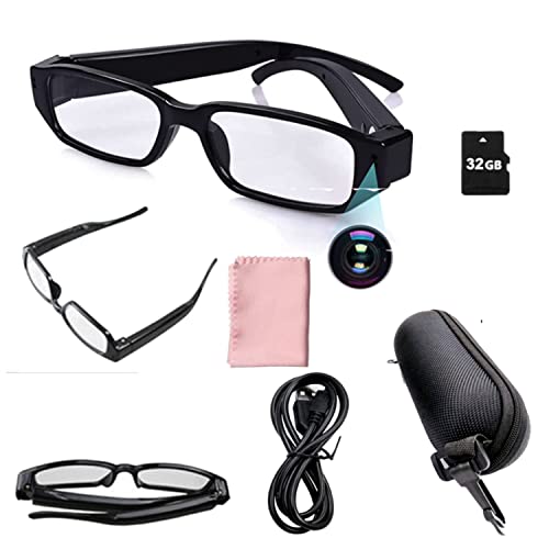 Gafas Mini Cámara Espía Oculta, con Grabación en Movimiento para Fotos y Video - Camara Espia Visión HD 1080P | Tarjeta 32 GB Incluida.