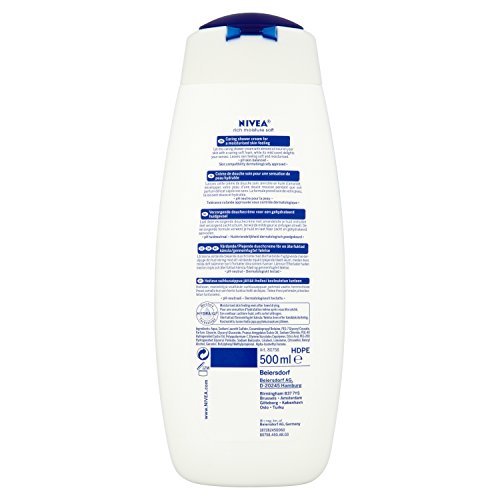 Gel de ducha en crema Nivea, 500 ml, 6 unidades