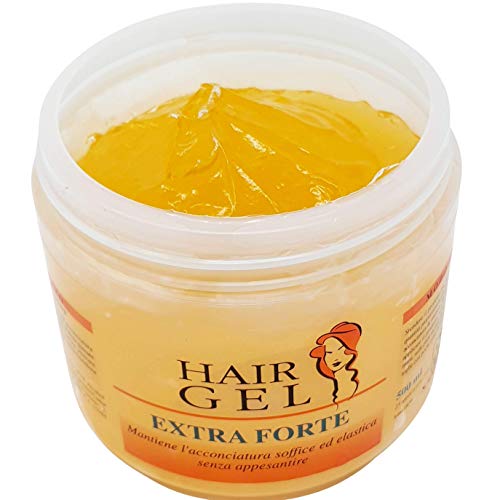 Gel para el Cabello Profesional para Hombres 500 ml Profesional Extra Strong Orange Fuerte y Sensual Fragancia Made in Italy