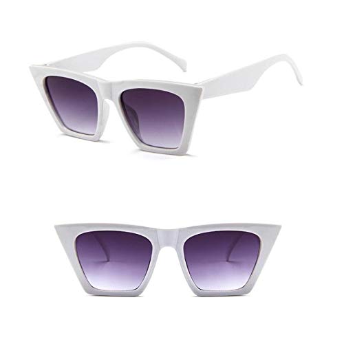 Genrics Cat Eye Mujer Gafas de Sol Mujer Gafas Accesorios Blanco