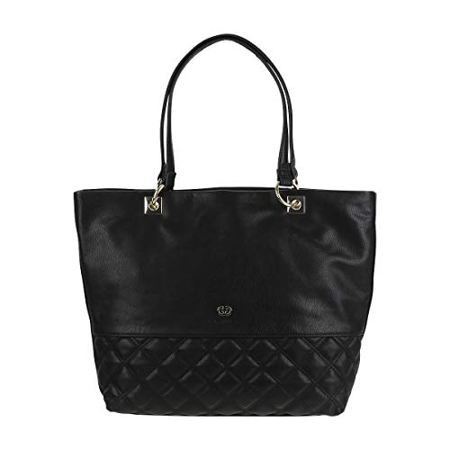 Gerry Weber Flashy Shopper - Bolsa de la compra de piel sintética mujer, color negro, talla 40x31x13 cm (B x H x T)