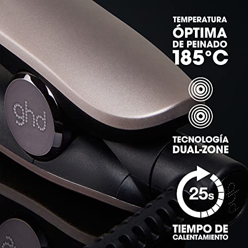 ghd gold desire - plancha de pelo profesional, tecnología dual - zone, gris metal