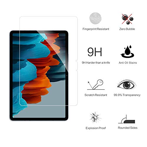 GiiYoon-2 Piezas Protector Pantalla para Samsung Galaxy Tab S7 11 Pulgadas 2020 (SM-T870/T875) Cristal Templado,[Sin Burbujas] [Alta Definicion] [9H Dureza] Vidrio Templado