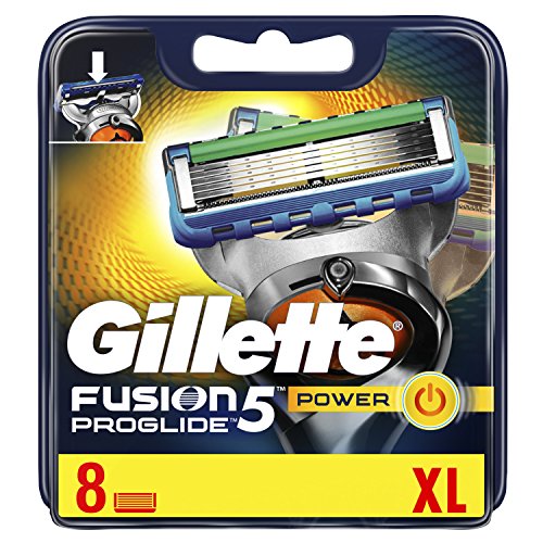 Gillette Fusion ProGlide Power - Cuchillas de afeitar para hombre (8 unidades)