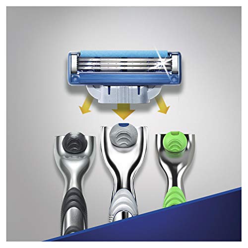 Gillette Mach3 Turbo Cuchillas de afeitar para hombres, 1er Pack (1 x 12 unidades)