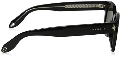 Givenchy GV 7037/S E4 Y6C Gafas de Sol, Negro (Black Black Crystal/Brown), 47 Unisex Adulto