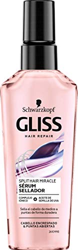 GLISS - Sérum Sellador Split Hair Miracle, 75 ml, para cabello abierto y encrespado, Gama Selladora