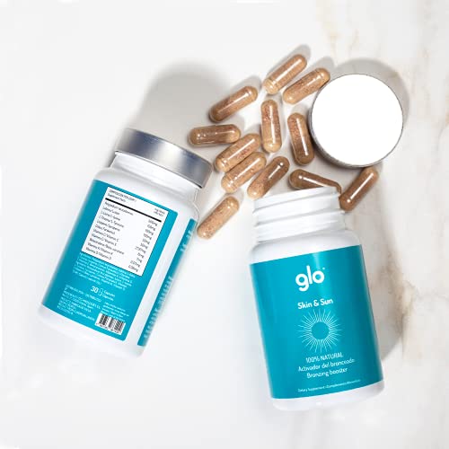 Glo Aceledaror Bronceado Complemento Alimenticio Natural - Glo Solar Skin&sun, color Blanco