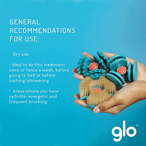 Glo Body Brush - Cabezal Exfoliante Corporal en Seco para Masajeador Anticelulitico Glo 910 | Estimula la circulación, tonifica, exfolia, alisa y revitaliza la piel.