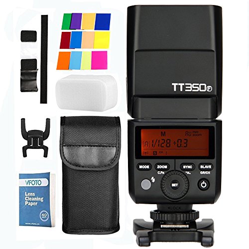 Godox TT350F Mini 2.4G TTL HSS 1/8000S GN36 Inalambrico Camara Speedlite Flash para Fuji X-Pro1 x-t20 x-t2 x-t10 X-T1 X-Pro1 X-E1 x-a3 X100 F X100T Camara (TT350F)