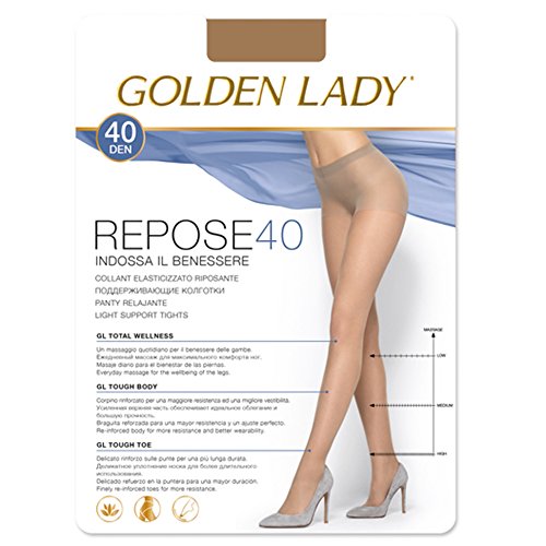 Golden Lady 9-Repose 40-Malto-M - Panty Descanso Repose 40 Mujer Color: Malto Talla: Medium