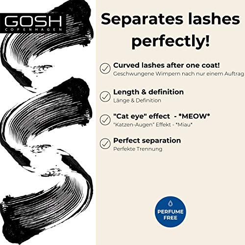 Gosh CATCHY EYES mascara #001-black 8 ml