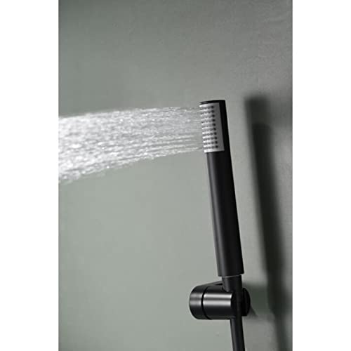 Grifo de bañera y ducha negro termostático Line Imex BTD038-5NG