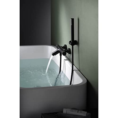 Grifo de bañera y ducha termostático negro mate Line Imex BTD038-4NG