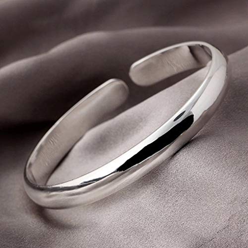 Guangcailun Mujeres sólido 925 Plata esterlina Brazalete de Apertura Ajustable Brazalete de Plata sólido joyería de la Pulsera de Las Muchachas del Regalo de cumpleaños