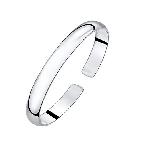 Guangcailun Mujeres sólido 925 Plata esterlina Brazalete de Apertura Ajustable Brazalete de Plata sólido joyería de la Pulsera de Las Muchachas del Regalo de cumpleaños