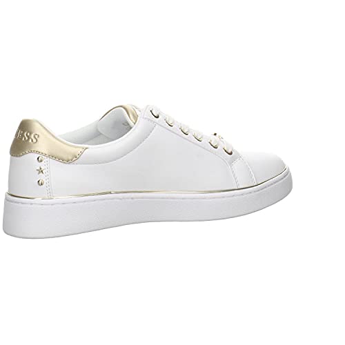 GUESS Bevlee Womens White Gold Trainers-UK 3 / EU 36