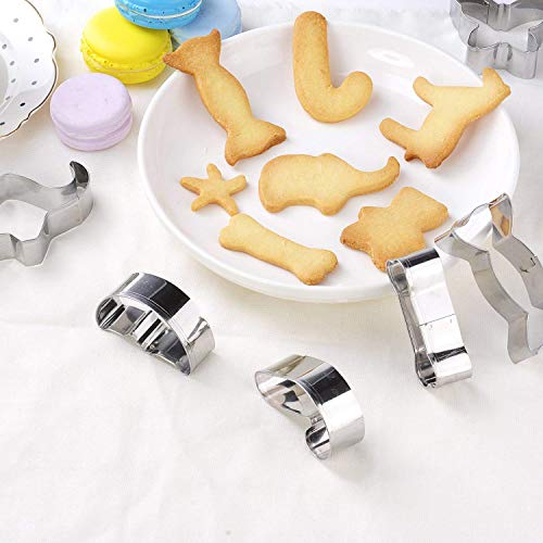 GWHOLE 26 x Moldes de Galletas Cortador Acero inoxidable para Pastel, Cookie, Fondant