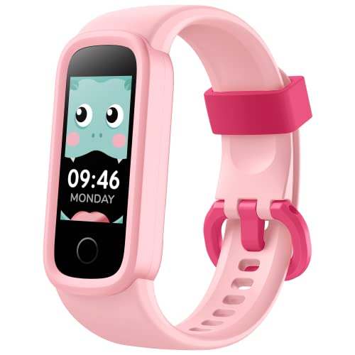 Gydom Pulsera Actividad Inteligente para Niños Niñas Reloj Inteligente con Cuenta Familiar 50 Esferas Diferente IP68 Impermeable Smartwatch con Pulsómetros Monitor de Sueño Deportivo Pulsera Podómetro