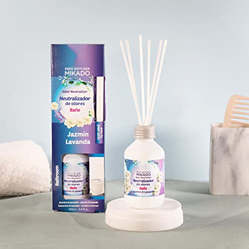 H HANSEL HOME Set Surtido 3 Ambientadores Hogar Mikado Neutralizador Olor Ambientador, 3 x 100ml