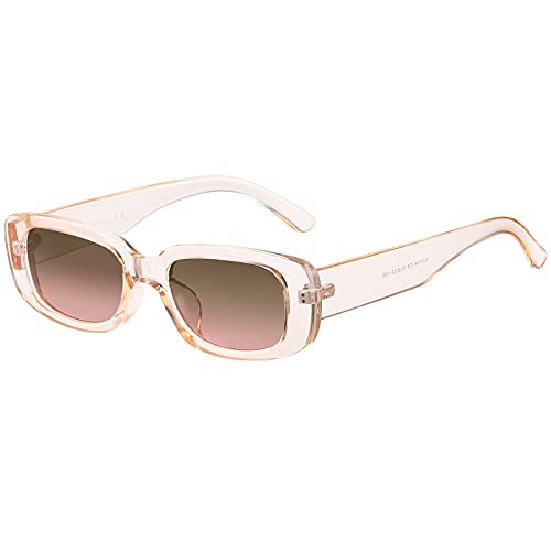 H HELMUT JUST Gafas de Sol para Mujer Rectangulare Pequeñas Polarizadas Moda