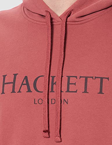 Hackett London Hackett LDN Hoody Sudadera, 368rosa, L para Hombre