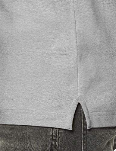 Hackett London Slim Fit Logo Camisa Polo Hombre, Gris (Light Grey), Large
