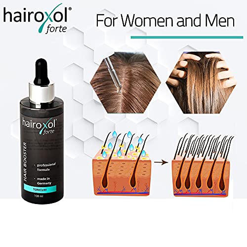 HAIROXOL Sérum para el Pelo | Loción anti-caída para el cabello efectiva | el mejor tratamiento capilar Mujeres & Hombres | crece-pelo natural con refuerzo fortalecimiento volumen | Tónico 100ml