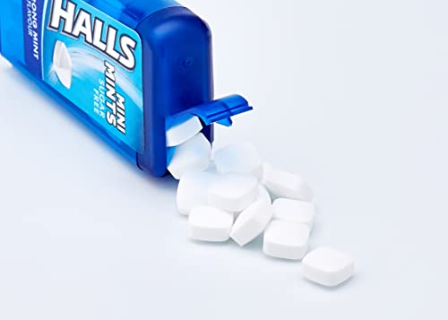 Halls Mini Mints - Caramelos comprimidos - Sabor Menta Fuerte - Paquete con 12 envases de 12.5 g