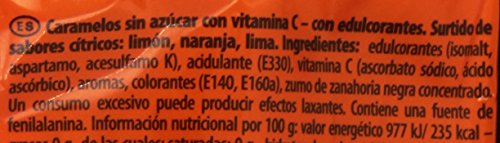 Halls - Sabores Cítricos - Caramelos sin azúcar con vitamina C - 100 g