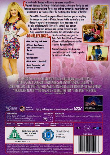 Hannah Montana The Movie [Reino Unido] [DVD]