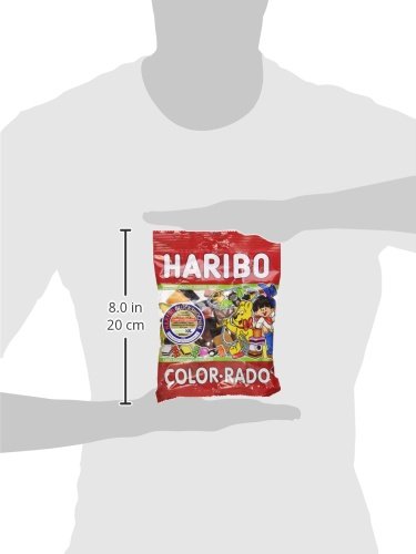 Haribo Color-Rado, Colorrado, Gomitas de Fruta, Gominolas, Ositos de Goma, Regaliz, Mezcla de Regaliz, En Bolsa, Bolsa, 200 g