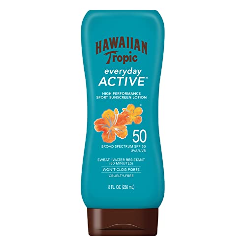 Hawaiian Tropic Island Sport Broad Sprectrum Sunscreen Lotion, SPF 50 - 8 Ounce