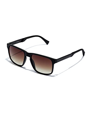 HAWKERS · Gafas de sol PEAK METAL para hombre y mujer. · BLACK SMOKY BROWN