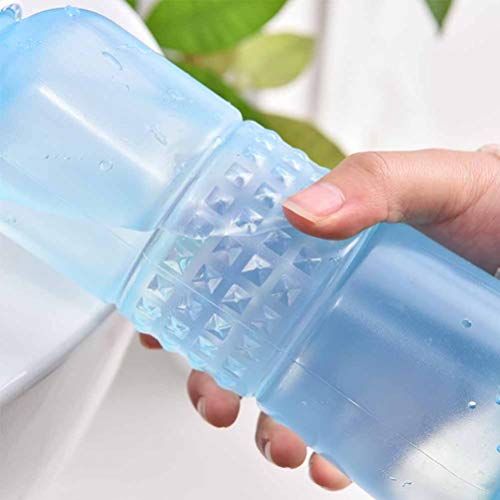 HEALLILY botella peri botella de rociador de bidé portátil limpiador de tope de baño refrescante para mujeres cuidado de la higiene personal 560 ml (azul cielo)