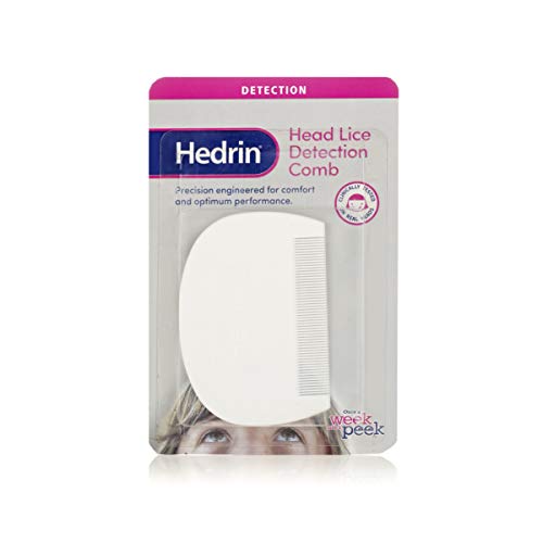 Hedrin Peine para piojos de cabeza con peines y huevos, color blanco, 100 g