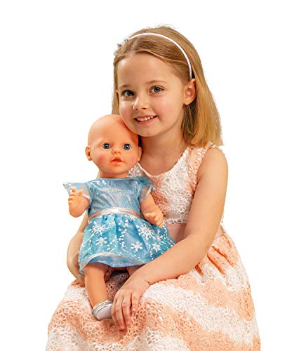 Heless 2720 - Vestido de muñeca, princesa de hielo, talla 35 - 45 cm