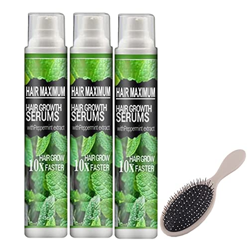 Herbalrevive Hair-growth Essence Spray, Hairrebirth Herbal Spray, Herbal Hair-growth Essence Spray, Hair Volumizer Texture Spray, Send Massage Comb (3pcs)
