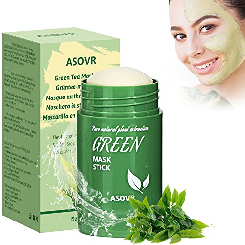 Hidratante y Limpiadora Mascarillas Faciales, Control de Aceite, Puntos Negros Green Tea Cleansing Mask, Mascarilla Facial Anti-Acné, Suaviza las Células Muertas de La Piel, Para Todo Tipo de Pieles