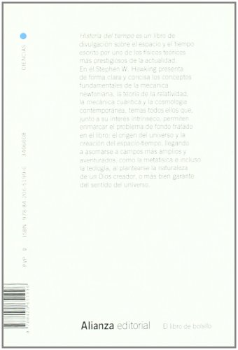 Historia del tiempo: Del big bang a los agujeros negros (El libro de bolsillo - Ciencias)