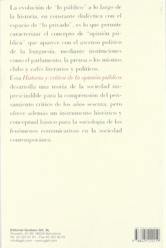 Historia y crítica de la opinión pública: La transformación estructural de la vida pública