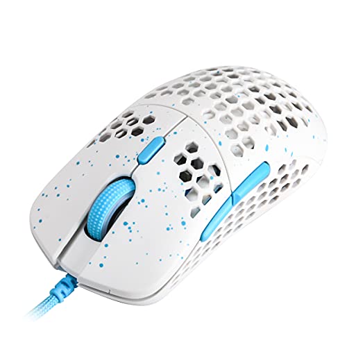 HK Gaming Mira M Ultra Ligero Honeycomb Shell Wired Gaming Mouse – 6 botones – 2.1 oz (63 g) (Medio | Mira-M, Massalia)